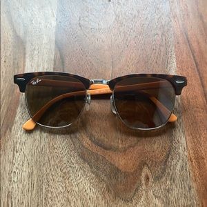 RayBan tortoiseshell clubmaster sunglasses